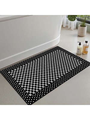 Monnhein Banyo Paspası, Yumuşak Banyo Halısı, Kaymaz Dot Tabanlı, Yıkanabilir - 60X100