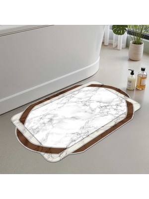 Monnhein Banyo Paspası, Yumuşak Banyo Halısı, Kaymaz Dot Tabanlı, Yıkanabilir - 60X100