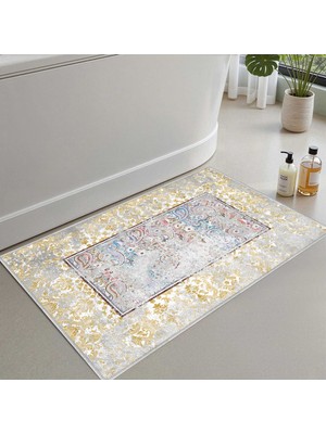 Monnhein Banyo Paspası, Yumuşak Banyo Halısı, Kaymaz Dot Tabanlı, Yıkanabilir - 60X100