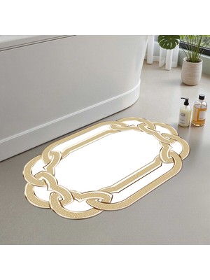 Monnhein Banyo Paspası, Yumuşak Banyo Halısı, Kaymaz Dot Tabanlı, Yıkanabilir - 60X100