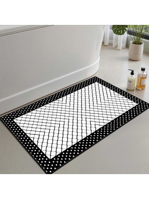 Monnhein Banyo Paspası, Yumuşak Banyo Halısı, Kaymaz Dot Tabanlı, Yıkanabilir - 60X100
