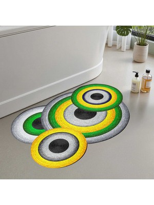 Monnhein Banyo Paspası, Yumuşak Banyo Halısı, Kaymaz Dot Tabanlı, Yıkanabilir - 60X100