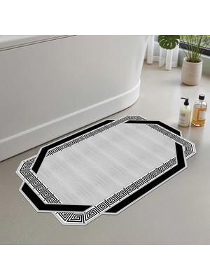 Monnhein Banyo Paspası, Yumuşak Banyo Halısı, Kaymaz Dot Tabanlı, Yıkanabilir - 60X100