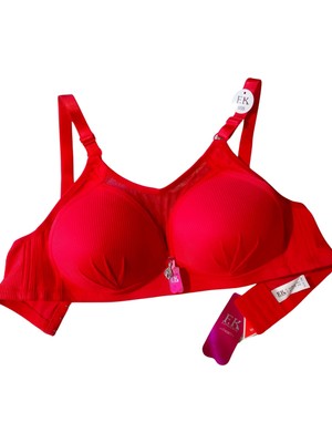 Toparlayıcı Tül Detaylı Sütyen Kırmızı (F.k Lingerie STYLE:1264)