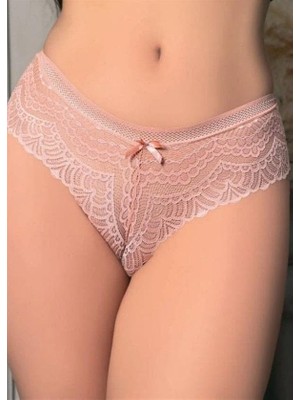 Hayat Store Arias Closet Pudra Dantelli Desenli Fantezi Külot