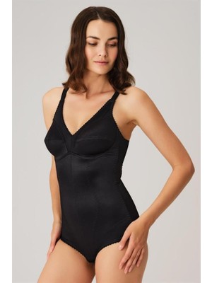 Hayat Store Kadın Toparlayıcı Vücut Inceltici Dikişli Alttan Kancalı Sıkı Badi Korse (5204)