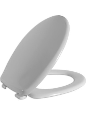 Visam Klasik Duroplast Metal Menteşeli Klozet Kapağı, Beyaz