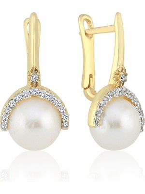 Cherry By Özkonak Inci Taşlı Küpe