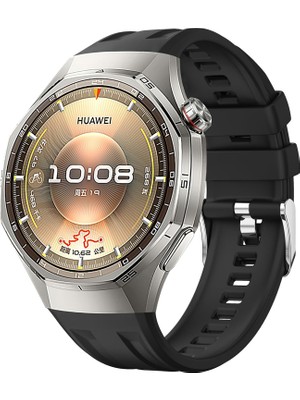 bbtech Huawei Watch Gt 6 Pro 46MM A+ Premium Silikon Kordon Official Metal Tokalı Kayış