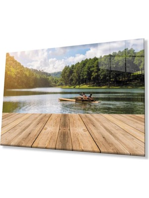 idealizbiz Manzara Doğa Cam Tablo 4mm Dayanıklı Temperli Cam