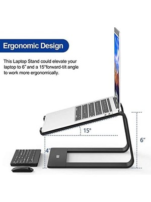 Storemax M5 Alüminyum Ergonomik Katlanır Bilgisayar Standı Gümüş