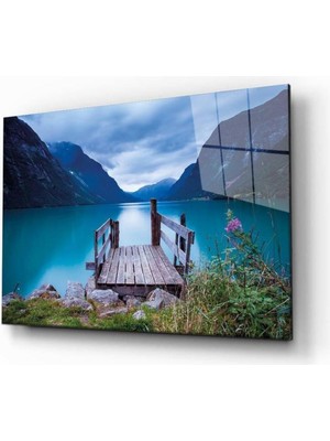 idealizbiz Doğa Temperli Cam Tablo