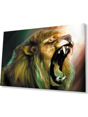 idealizbiz Aslan Cam Tablo 4mm Dayanıklı Temperli Cam