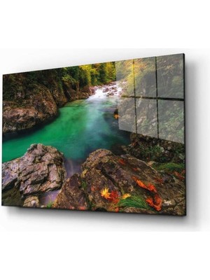 idealizbiz Doğa Temperli Cam Tablo