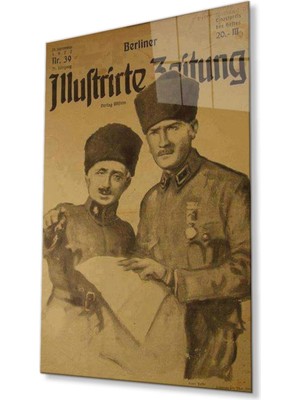 idealizbiz Atatürk Cam Tablo 4mm Dayanıklı Temperli Cam, Atatürk Glass Wall Art