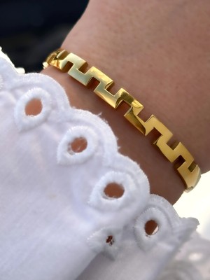 Ferro Sarı Çelik Kelepçe Kordon Kadın Bileklik FRJW10041A-B 2 Yıl Garantili Hediye Paketli