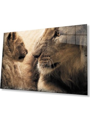 idealizbiz Aslan Cam Tablo 4mm Dayanıklı Temperli Cam