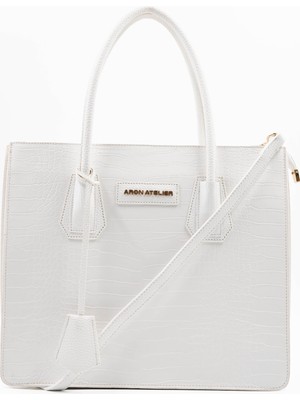 Aron Atelier Natalia Croko Detaylı Kadın Omuz Çantası ve Çapraz Çanta