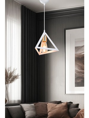 Duru Homelight Prizma Tekli Beyaz Avize