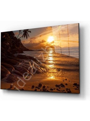 idealizbiz Doğa Cam Tablo 4mm Dayanıklı Temperli Cam