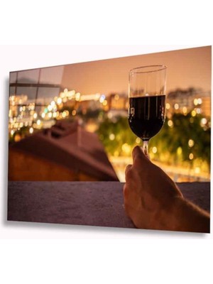 idealizbiz Kadeh Cam Tablo 4mm Dayanıklı Temperli Cam