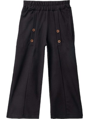 Başak Çocuk Giyim 426999 Modal Penye Bel Kemerli Cepli Şalvar 13/16 Yaş - Siyah - 12-13 Yaş