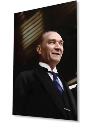 idealizbiz Atatürk Baskılı Cam Tablo 4mm Dayanıklı Temperli Cam