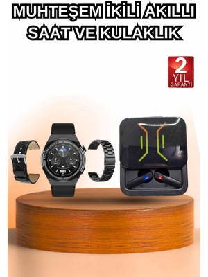 Evyora Dijital Göstergeli Bluetooth Kulaklık ve Bildirim Görebilen Akıllı Saat Alarm ve Titreşim