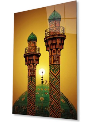 idealizbiz Tahran Şerif Camii Cam Tablo 4mm Dayanıklı Temperli Cam