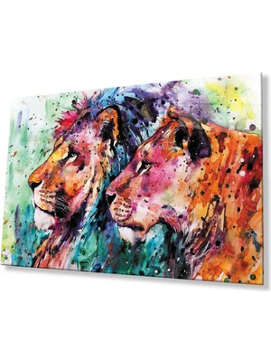 idealizbiz Aslan Cam Tablo 4mm Dayanıklı Temperli Cam