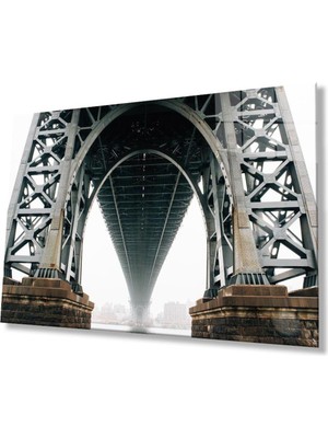 idealizbiz Köprü Cam Tablo 4mm Dayanıklı Temperli Cam, Bridge Glass Wall Decor