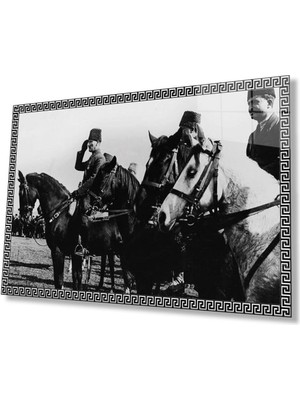 idealizbiz Atatürk Cam Tablo 4mm Dayanıklı Temperli Cam, Atatürk Glass Wall Art