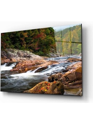 idealizbiz Manzara Doğa Cam Tablo 4mm Dayanıklı Temperli Cam