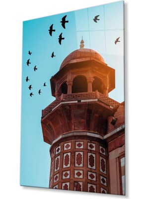 idealizbiz Cami Motif Dini Duvar Dekoru Cam Tablo 4mm Dayanıklı Temperli Cam