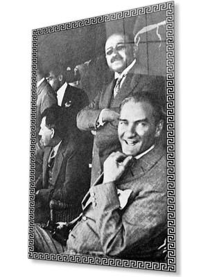 idealizbiz Atatürk Cam Tablo 4mm Dayanıklı Temperli Cam, Atatürk Glass Wall Art