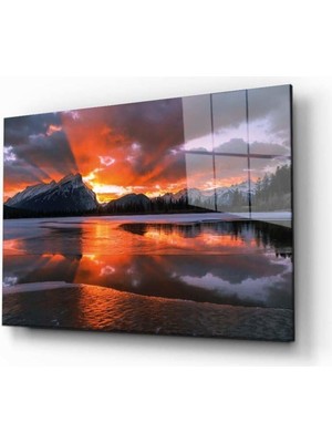 idealizbiz Doğa Temperli Cam Tablo