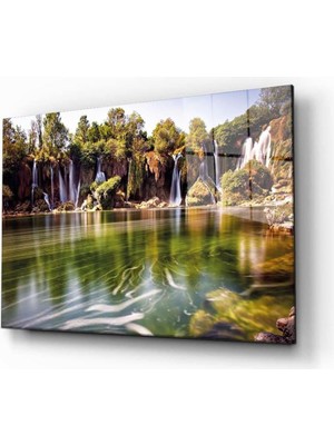 idealizbiz Doğa Temperli Cam Tablo