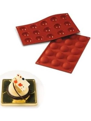 Storemax 15'li Yarım Küre Silikon Kalıp Çok Renkli ECMELNM360