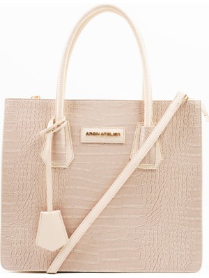Aron Atelier Natalia Croko Detaylı Kadın Omuz Çantası ve Çapraz Çanta