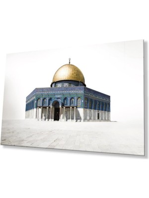 idealizbiz Kudüs Kubbetüs Sahra Cam Tablo 4mm Dayanıklı Temperli Cam