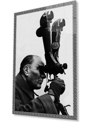 idealizbiz Atatürk Cam Tablo 4mm Dayanıklı Temperli Cam, Atatürk Glass Wall Art