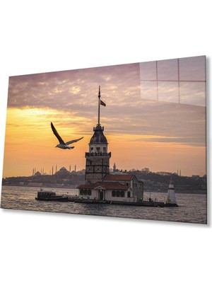 idealizbiz Kız Kulesi Cam Tablo