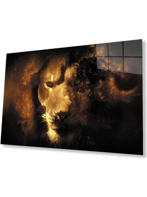 idealizbiz Aslan Cam Tablo 4mm Dayanıklı Temperli Cam