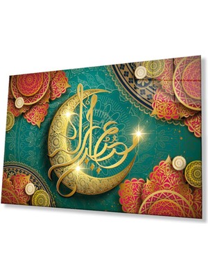idealizbiz Kaligrafi Dini Islami Duvar Dekoru Cam Tablo 4mm Dayanıklı Temperli Cam