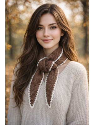 Kahverengi Fular Atkı