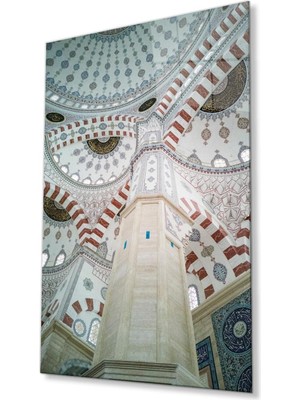 idealizbiz Cami Motif Dini Duvar Dekoru Cam Tablo 4mm Dayanıklı Temperli Cam