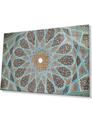 idealizbiz Islami Motif Cam Tablo 4mm Dayanıklı Temperli Cam