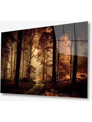 idealizbiz Manzara Doğa Cam Tablo 4mm Dayanıklı Temperli Cam