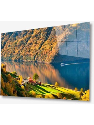 idealizbiz Doğa Manzara Cam Tablo 4mm Dayanıklı Temperli Cam