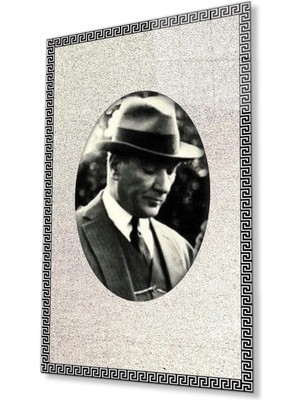 idealizbiz Atatürk Cam Tablo 4mm Dayanıklı Temperli Cam, Atatürk Glass Wall Art